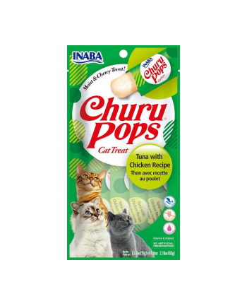 inaba Przysmak CHURU Pops Tuńczyk'Kurczak dla kota 4x14g nr 1