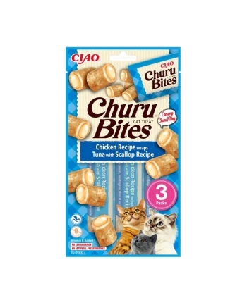 inaba Przysmak CHURU Bites Tuńczyk'Przegrzebki kot 3x10g nr 1