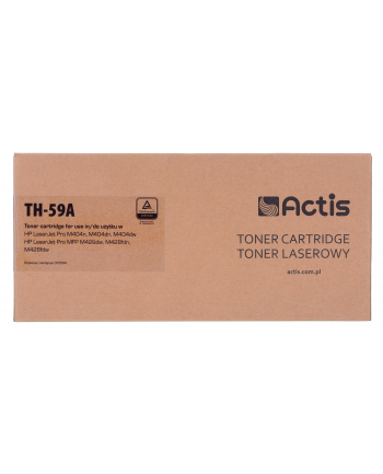 Toner Actis TH-59A (zamiennik HP CF259A; Supreme; 3000 stron; czarny) Z chipem Zalecamy wyłączenie aktualizacji oprogramowania drukarki  nowa aktualizacja może powodować problemy z właściwym działaniem tonera