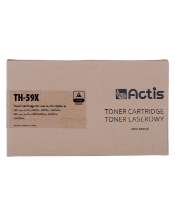 Toner Actis TH-59X (zamiennik HP CF259X; Supreme; 10000 stron; czarny) Z chipem Zalecamy wyłączenie aktualizacji oprogramowania drukarki  nowa aktualizacja może powodować problemy z właściwym działaniem tonera