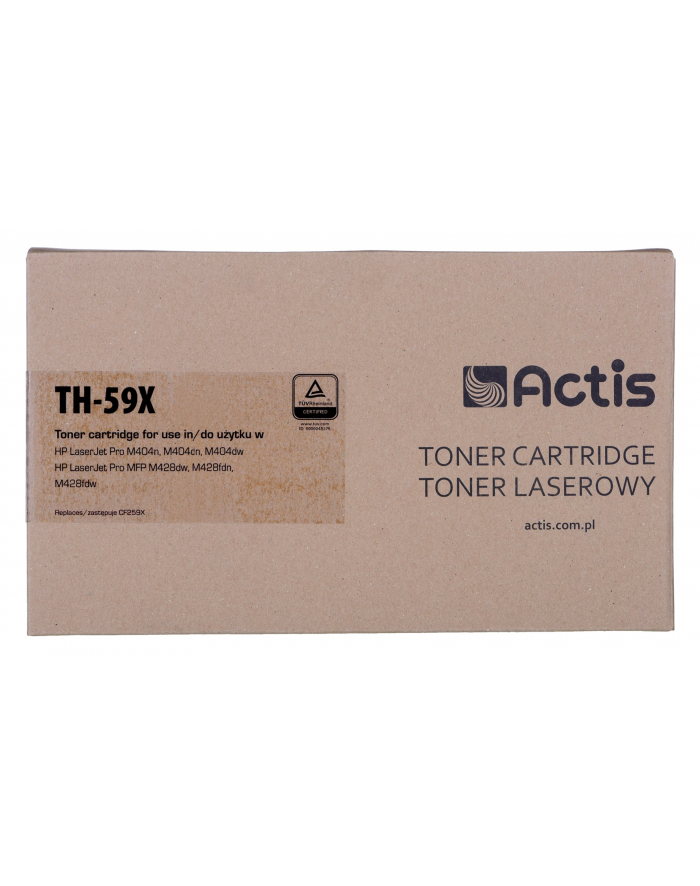 Toner Actis TH-59X (zamiennik HP CF259X; Supreme; 10000 stron; czarny) Z chipem Zalecamy wyłączenie aktualizacji oprogramowania drukarki  nowa aktualizacja może powodować problemy z właściwym działaniem tonera główny