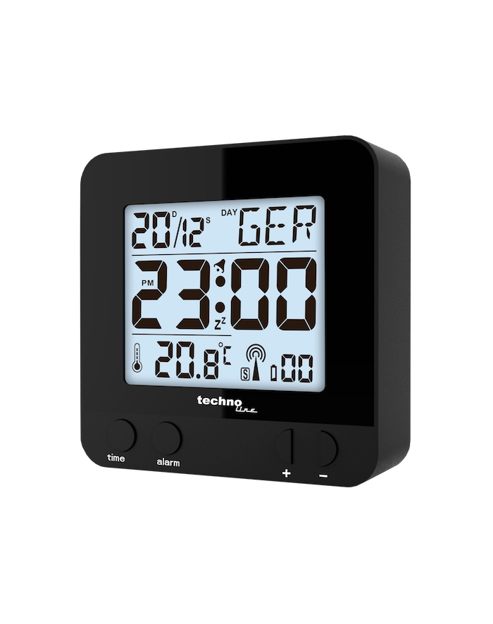 techno line Budzik cyfrowy TECHNOLINE WT235B AIR Home Black główny