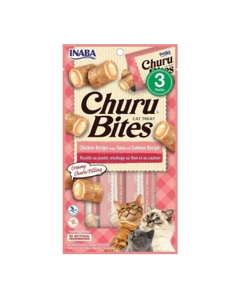 inaba Przysmak CHURU Bites Tuńczyk'Łosoś dla kota 3x10g nr 1
