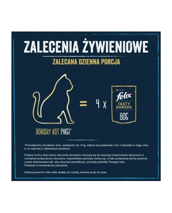 purina nestle FELIX Tasty Shreds z Łososiem i z Tuńczykiem 4x80g