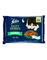 purina nestle FELIX Tasty Shreds z Łososiem i z Tuńczykiem 4x80g - nr 7