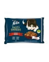 purina nestle FELIX Tasty Shreds z Wołowiną i z Kurczakiem 4x80g - nr 1
