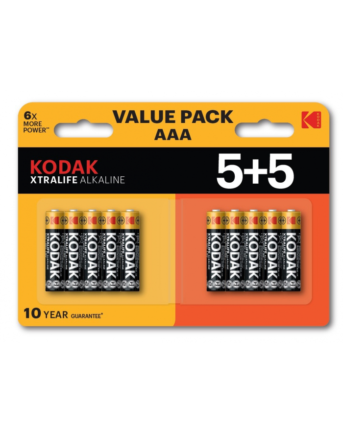 KODAK BATERIE ALKALICZNE XTRALIFE AAA LR3 5+5 (10PACK) główny