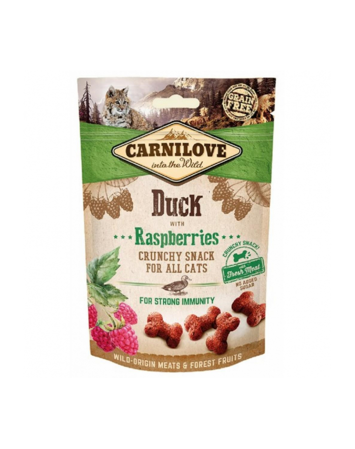 Carnilove Crunchy Fresh Snack Duck+Raspber kot 50g główny