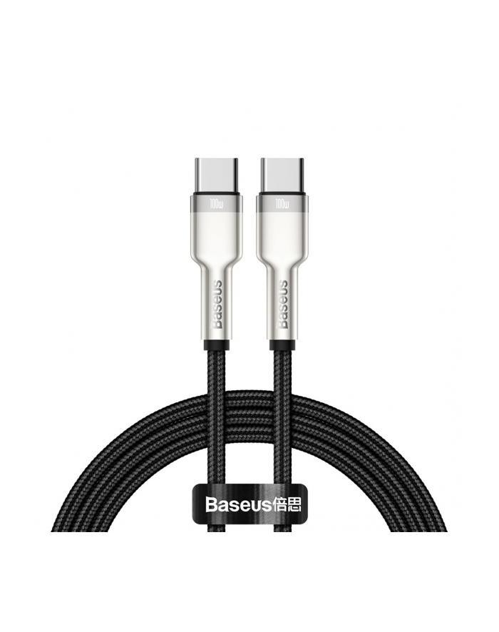 KABEL USB-C DO USB-C BAS(wersja europejska)S CAFULE  100W  1M (CZARNY) KABEL USB CATJK-C01 główny