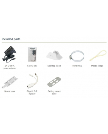 Small weatherproof Dual Band 2.4 / 5 GHz wireless access point with LTE antennas and miniPCI-e slot