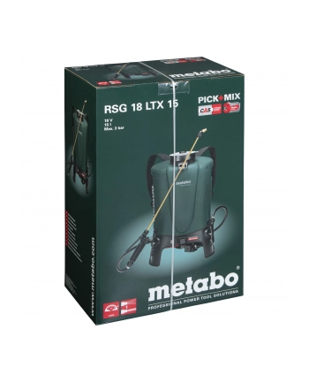 Opryskiwacz Bez aku/ład RSG 18 LTX 602038850 METABO nr 2