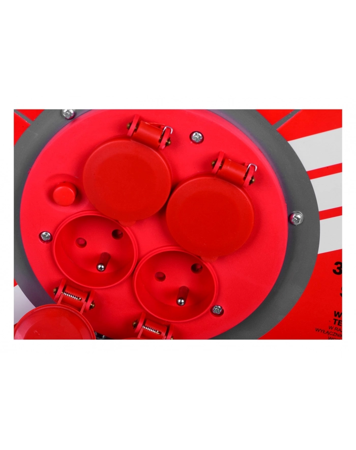 Przedłużacz elektryczny  bębnowy 25M VERTEX 3x2 5mm PB25METAL czarny główny
