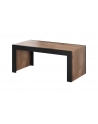 cama meble Ława/Stolik MILA 120x60x50 dąb wotan + czarny - nr 1