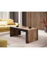 cama meble Ława/Stolik MILA 120x60x50 dąb wotan + czarny - nr 2