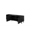 cama meble Szafka RTV ABETO 150x42x52 czarny/czarny połysk - nr 16