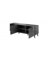 cama meble Szafka RTV ABETO 150x42x52 grafit/grafit połysk - nr 2