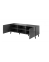 cama meble Szafka RTV ABETO 150x42x52 grafit/grafit połysk - nr 6
