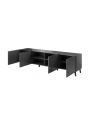 cama meble Szafka RTV ABETO 200x42x52 grafit/grafit połysk - nr 2