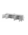 cama meble Szafka RTV ABETO 200x42x52 grafit/grafit połysk - nr 4