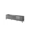 cama meble Szafka RTV ABETO 200x42x52 grafit/grafit połysk - nr 5