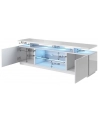 cama meble Szafka RTV EVA 180x40x52 biały/biały połysk - nr 6