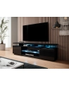 cama meble Szafka RTV EVA 180x40x52 czarny/czarny połysk - nr 5