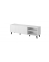 cama meble Szafka RTV PAFOS 150x40x52 biały mat - nr 5