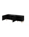 cama meble Szafka RTV PAFOS 150x40x52 czarny mat - nr 13