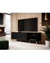 cama meble Szafka RTV PAFOS 150x40x52 czarny mat - nr 14