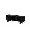 cama meble Szafka RTV PAFOS 150x40x52 czarny mat - nr 18