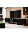 cama meble Szafka RTV PAFOS 200x40x52 czarny mat - nr 10
