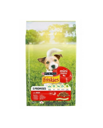 purina nestle FRISKIES MINI MENU Wołowina  warzywa 1 5kg nr 1