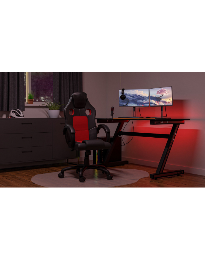 top e shop FOTEL OBROTOWY KRZESŁO ENZO CZERWONO CZARNY główny