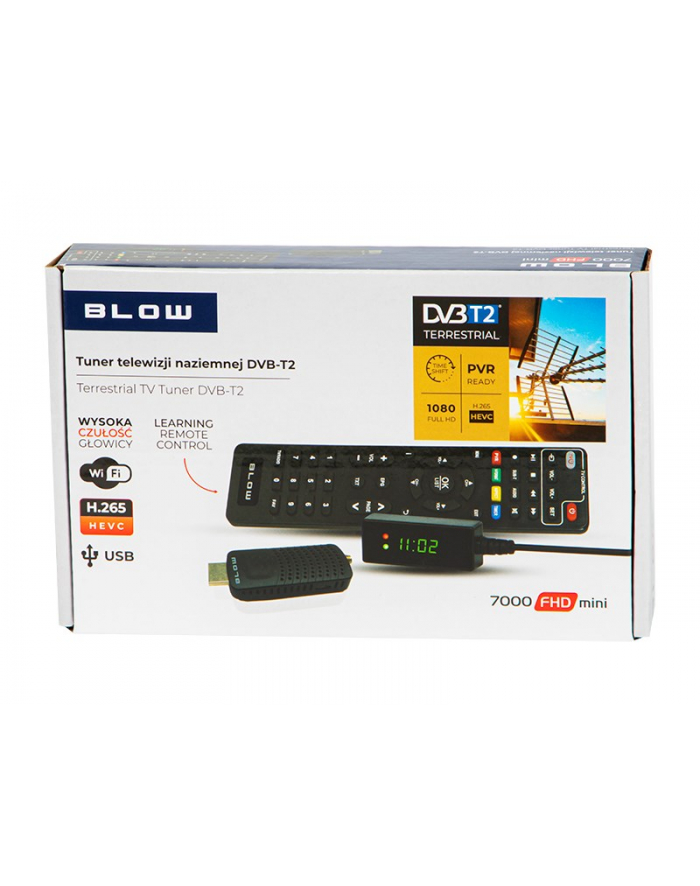 BLOW TUNER DVB-T2 7000FHD MINI H265 główny