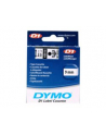 TAŚMA DYMO D1- 9MM X 7M CZARNY/PRZEZROCZYSTY (40910) - nr 42