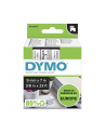 TAŚMA DYMO D1- 9MM X 7M CZARNY/PRZEZROCZYSTY (40910) - nr 43