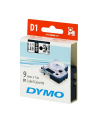 TAŚMA DYMO D1- 9MM X 7M CZARNY/PRZEZROCZYSTY (40910) - nr 53