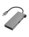 Hama Multiport Usb-C 2Xusb-A 3.2 1Xtyp-C 1Xhdmi + Czytnik Kolor Szary - nr 1