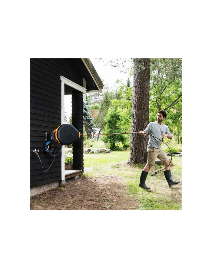 Fiskars Uchwyt Naścienny Do Bębna Z Wężem Xl 1027095 główny