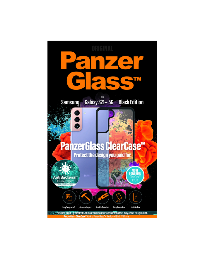 Panzerglass Etui Clear Case Samsung S21 Plus Czarny główny