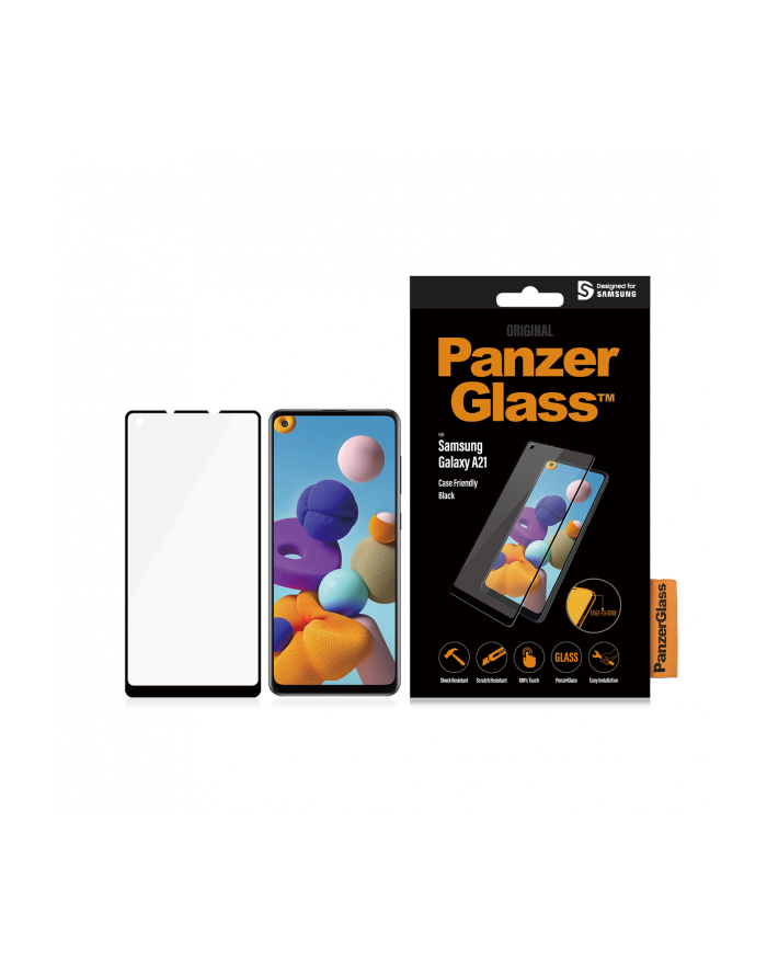 PanzerGlass E2E Regular Samsung A21 A215 Case Friendly czarny/black główny