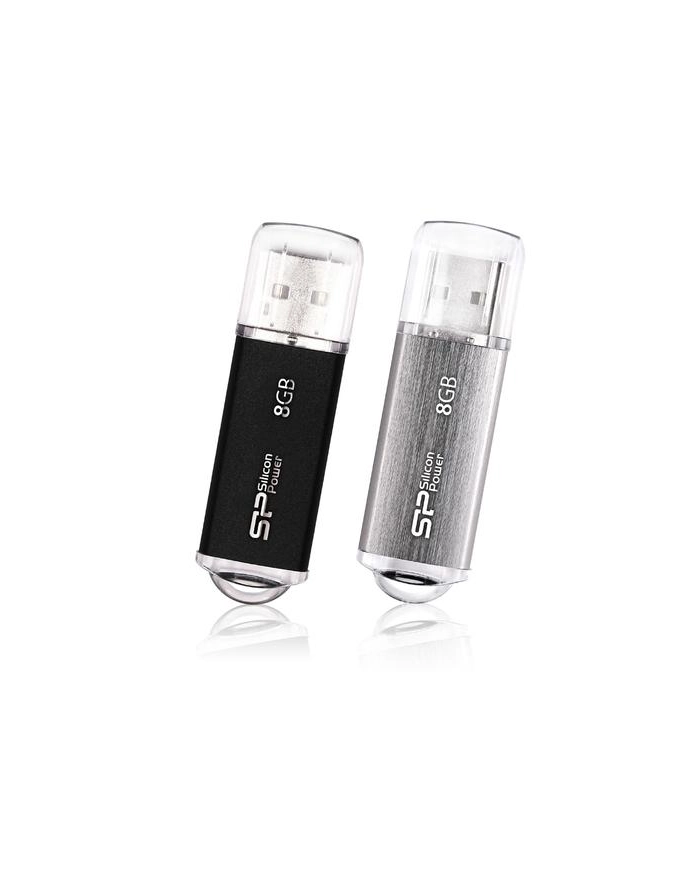 Pendrive Silicon Power Ultima II M01 8GB USB 20 kolor czarny ALU (SP008GBUF2M01V1K) główny