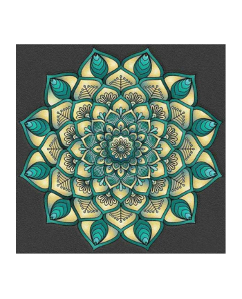 norimpex Mandala 7D Koło niebiesko seledynowe 30x30cm 1006552