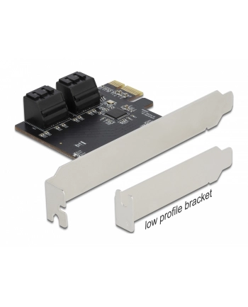 Delock Karta Pci Express X1 - 4X Sata Low Profile Form Factior (90010) nr 1