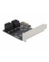 Delock Karta Pci Express X1 - 4X Sata Low Profile Form Factior (90010) - nr 5