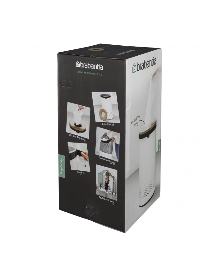 Brabantia Kosz Na Bieliznę 35L Black Korek (120008) główny