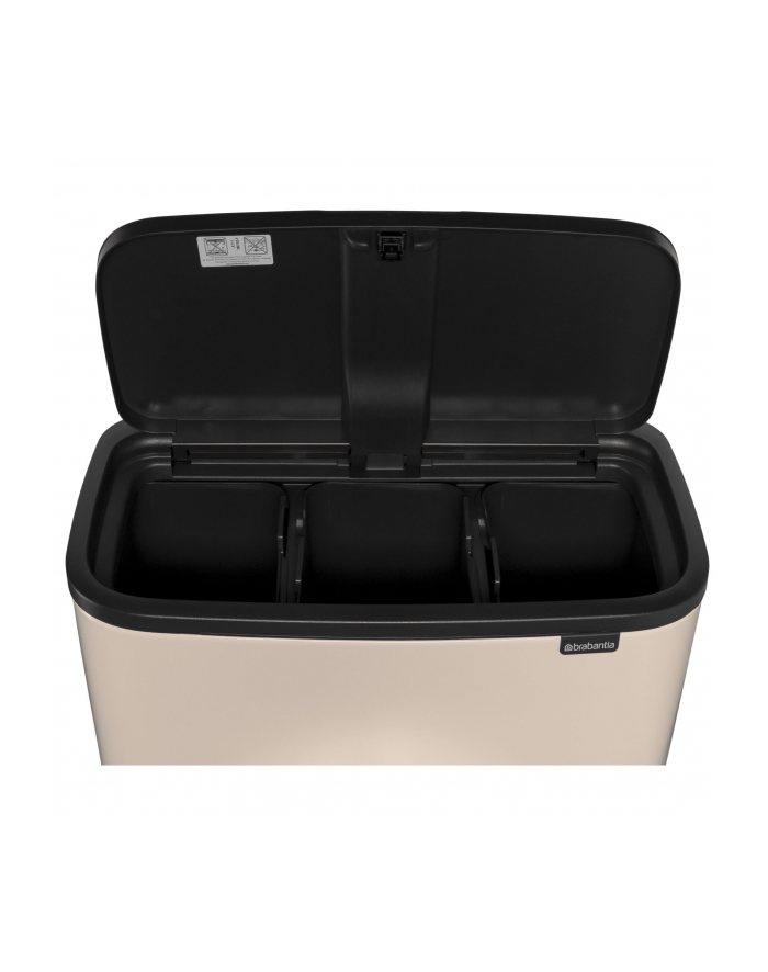 Brabantia Kosz Na Śmieci Bo Touch Bin 3X11L Jasnobeżowy (201608) główny