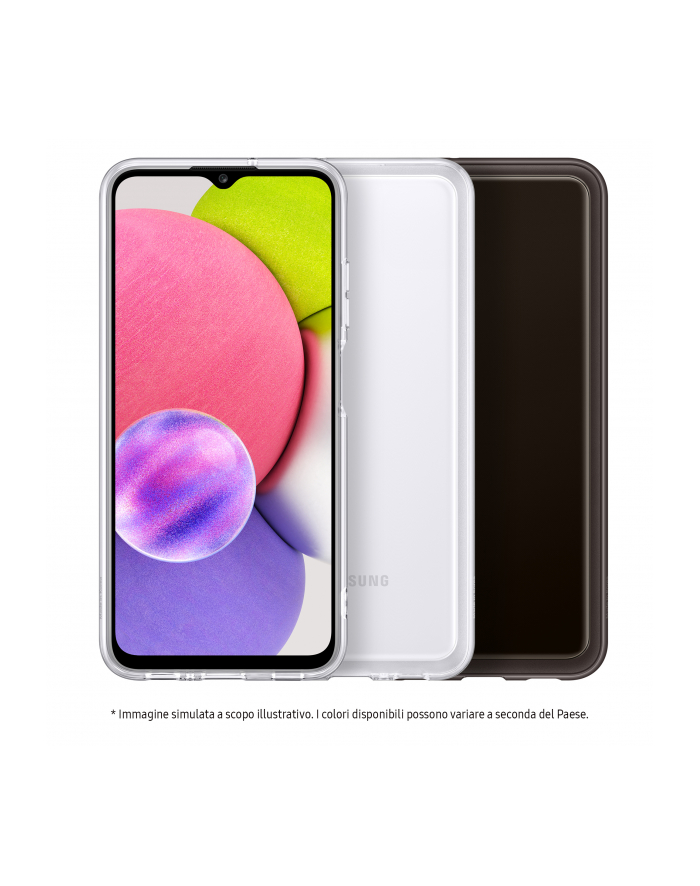 Samsung Clear Cover do Galaxy A03s Czarny (EF-QA038TBEGEU) główny