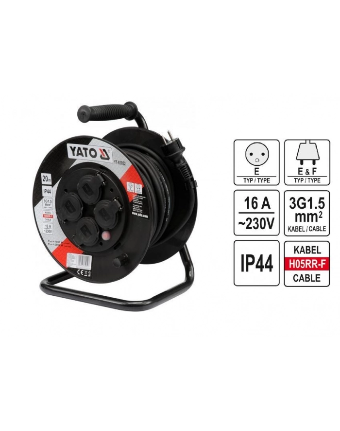 Yato Przedłużacz Bębnowy 20M Yt-81052 główny