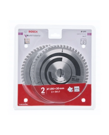 Bosch Tarcza pilarska piła multi 190mm 2szt. 2608644652 nr 1